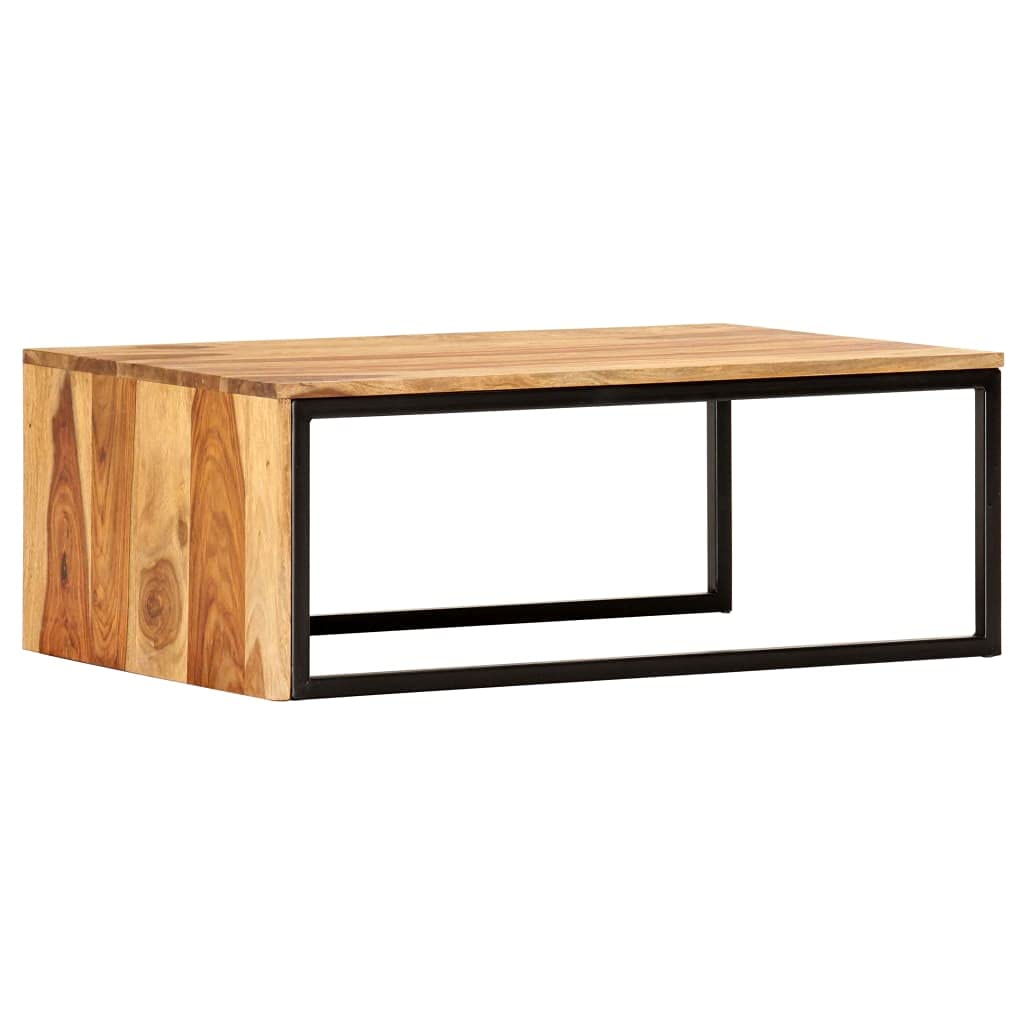 Brown Solid Sheesham Wood Nesting Coffee Table Set of 2 K16277