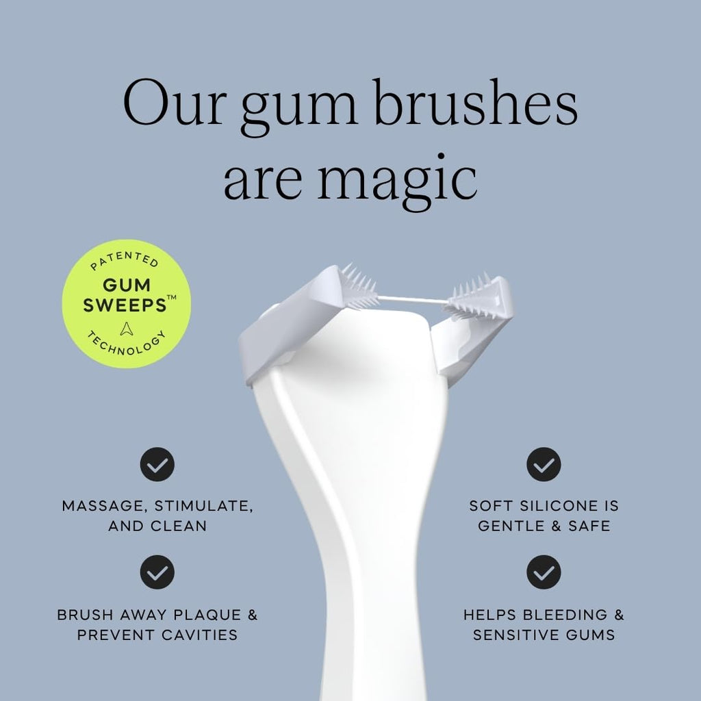 Black and White Reusable Floss Pick 2-Pack W77728