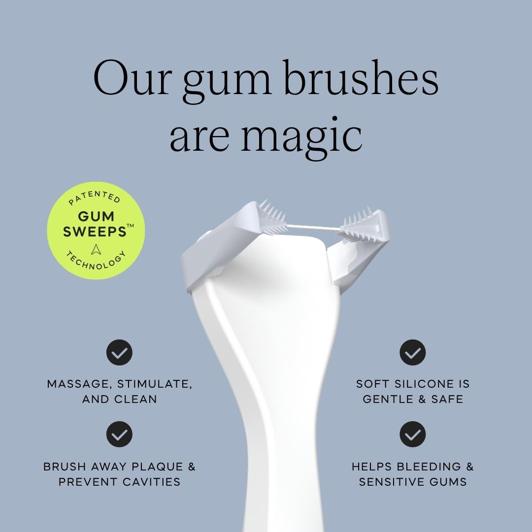 Black and White Reusable Floss Pick 2-Pack W77728