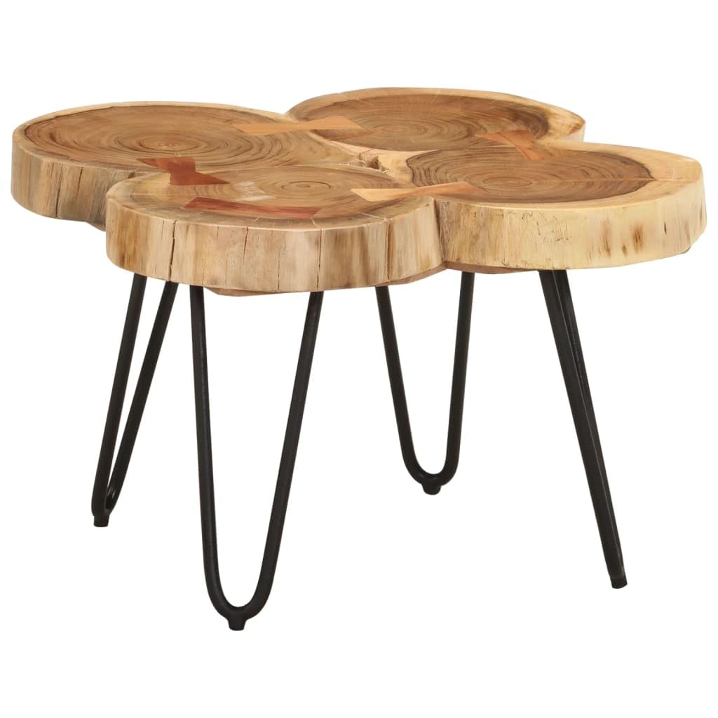 Sheesham Wood Coffee Table with Iron Frame A5469