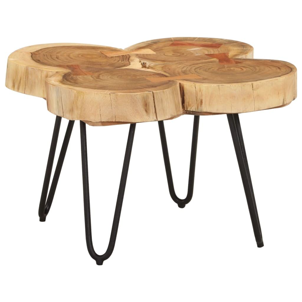 Sheesham Wood Coffee Table with Iron Frame A5469