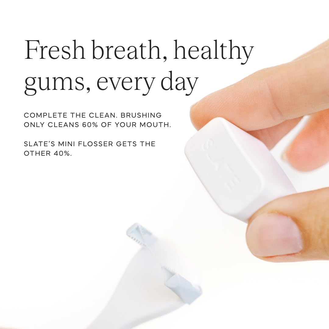 Black and White Reusable Floss Pick 2-Pack W77728