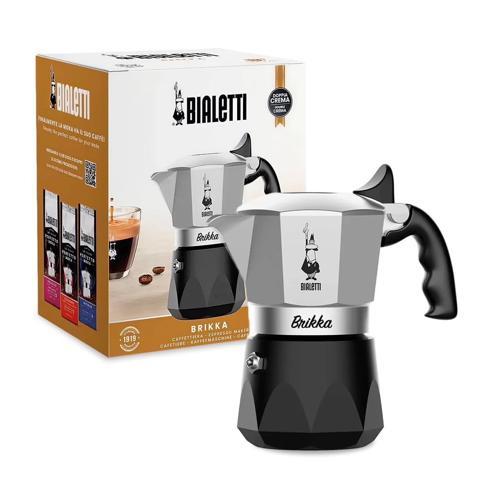 Black 2 Espresso Shots Moka Pot Stovetop Espresso Maker E806549
