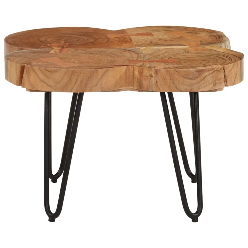 Sheesham Wood Coffee Table with Iron Frame A5469
