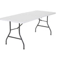 6 Foot Folding Table White T9034
