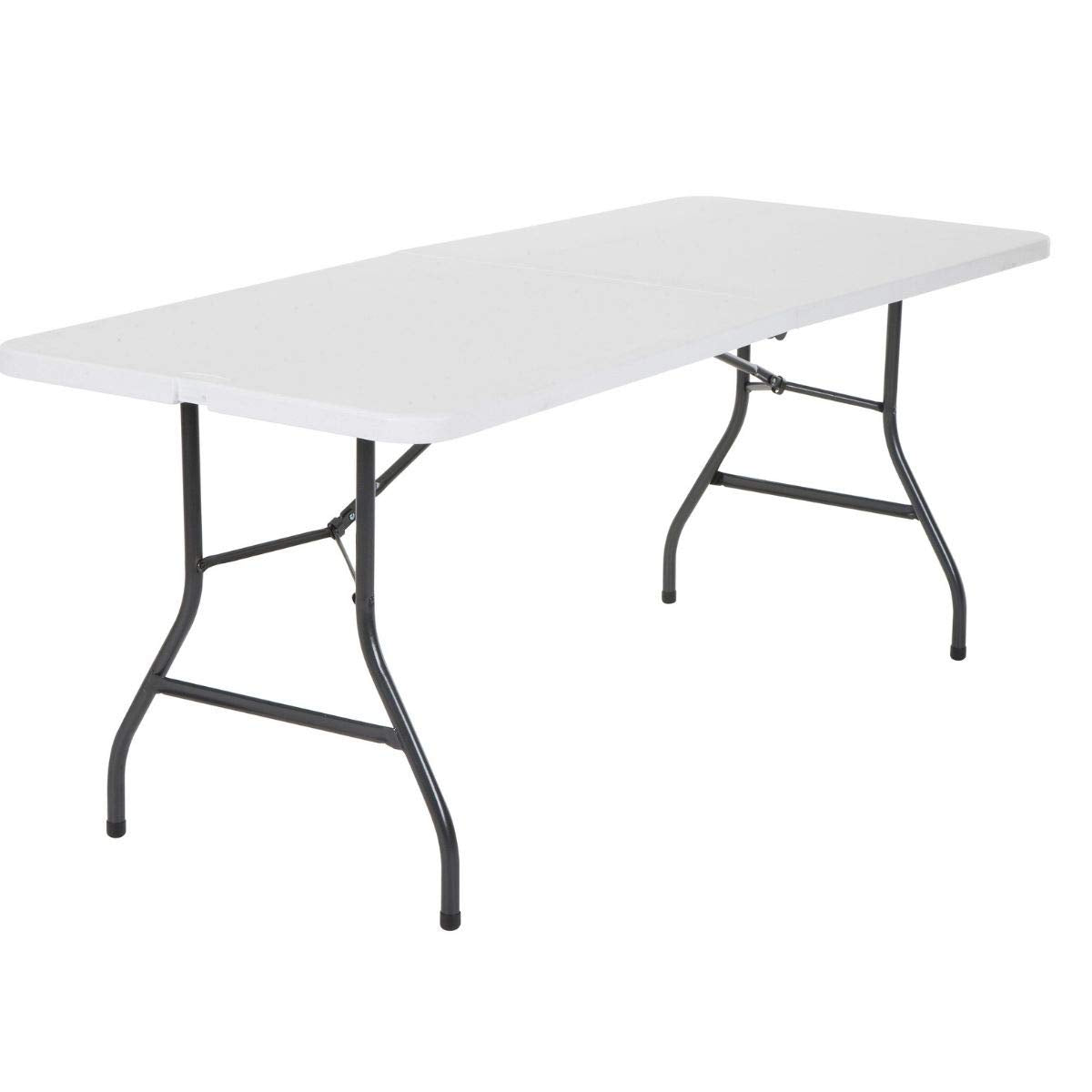 6 Foot Folding Table White T9034