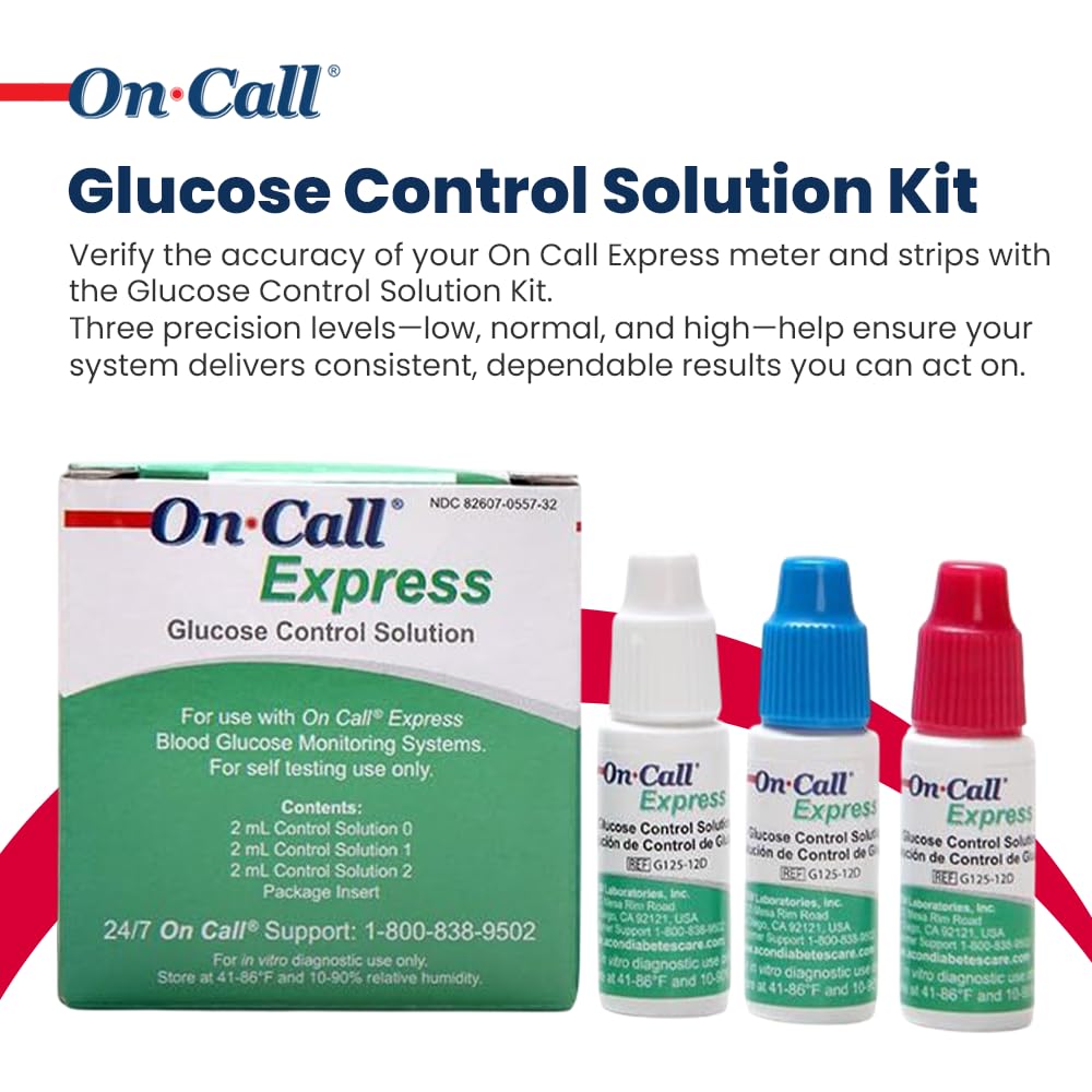 Glucose Control Solution Kit Level 0, 1 & 2, 3-Pack 2mL Bottles H7630