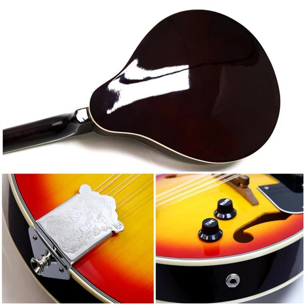 Spruce Acoustic Guitar 8 Strings Sunburst Mandolin Y729