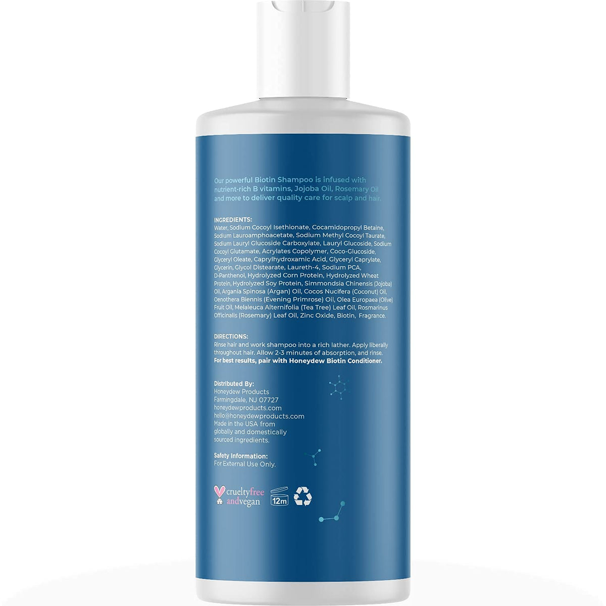 Biotin Shampoo and Conditioner Set Sulfate Paraben Silicone Free Z10667