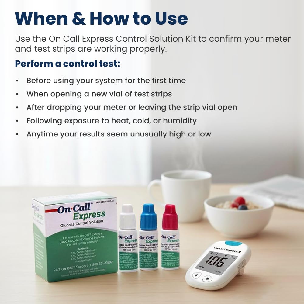 Glucose Control Solution Kit Level 0, 1 & 2, 3-Pack 2mL Bottles H7630