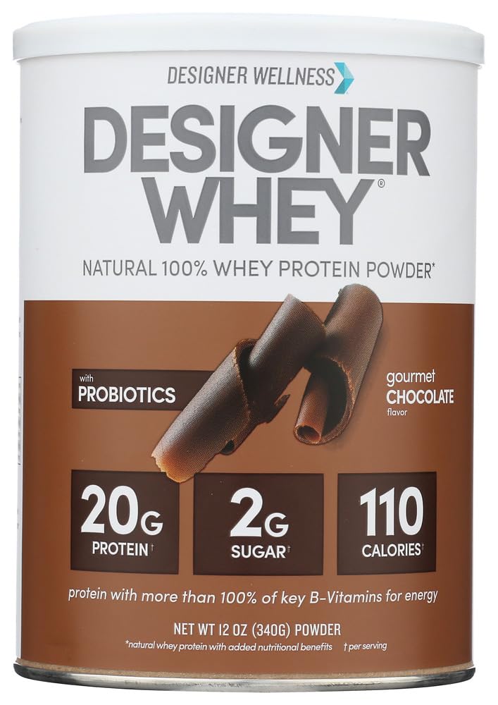 Whey Protein Powder Gourmet Chocolate 12-Ounce Pack of 2 H55629