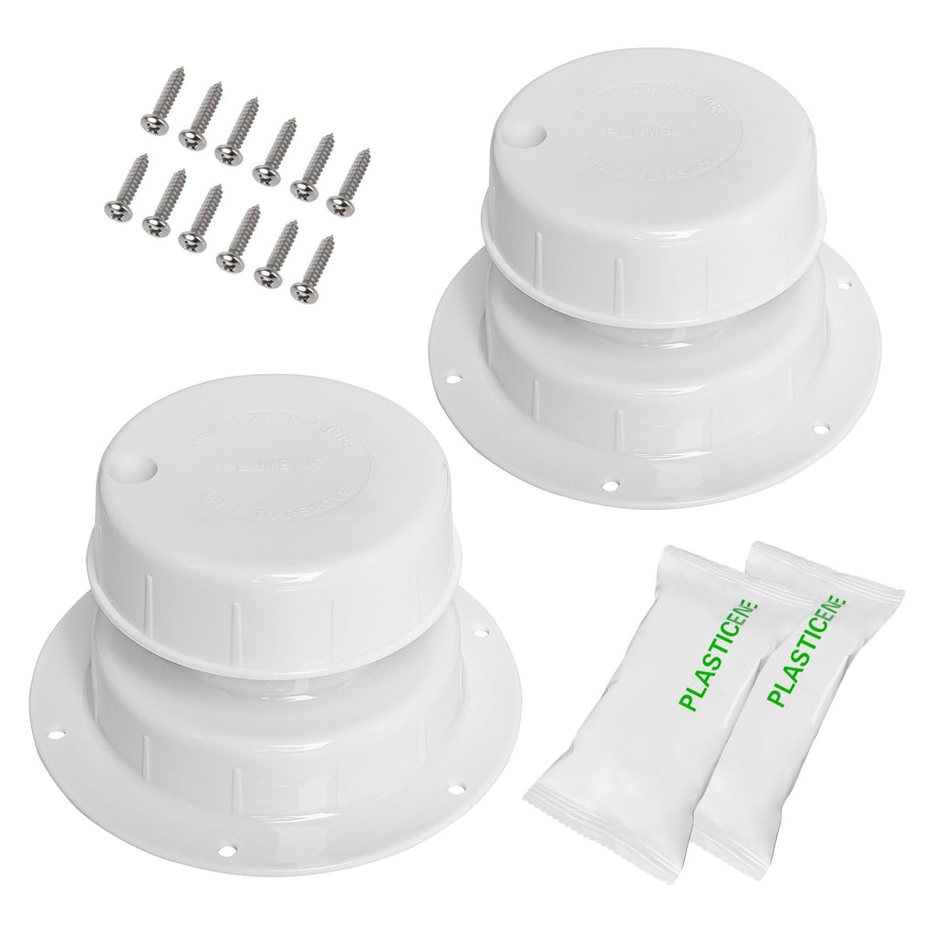 RV Plumbing Vent Caps 2 Pack White P586835