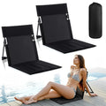 Black 2 Pack Foldable Poolside Chairs A538