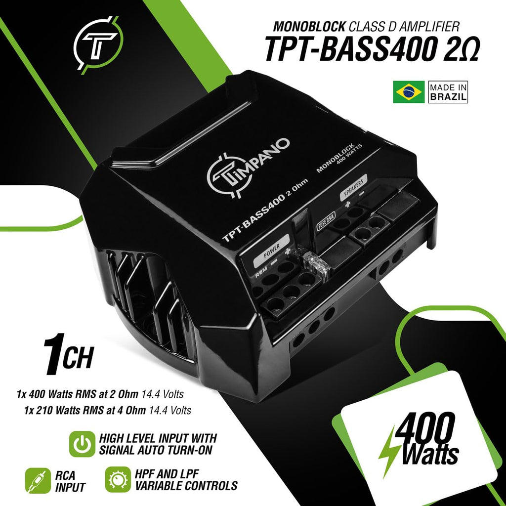 400 Watts Mono Subwoofer Car Audio Amplifier H857