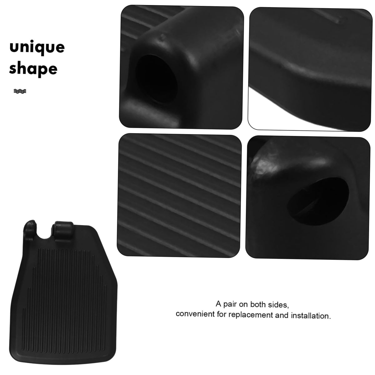 Heavy Duty Wheelchair Foot Rest Replacement Black S81146