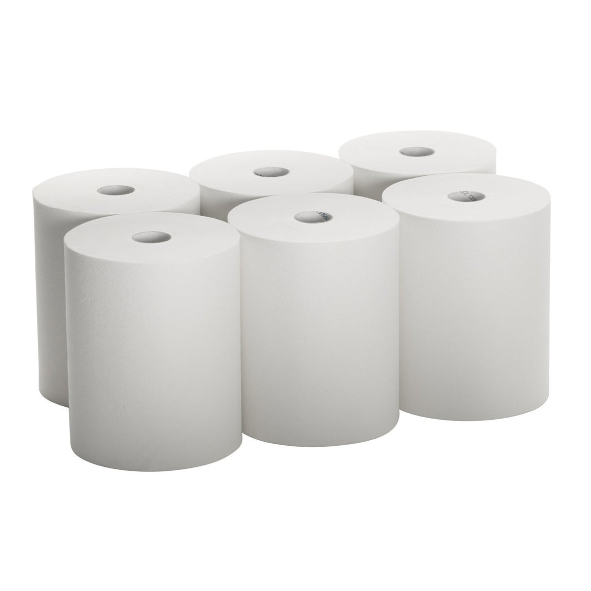 White 10" Towel Rolls, 6 Rolls L546