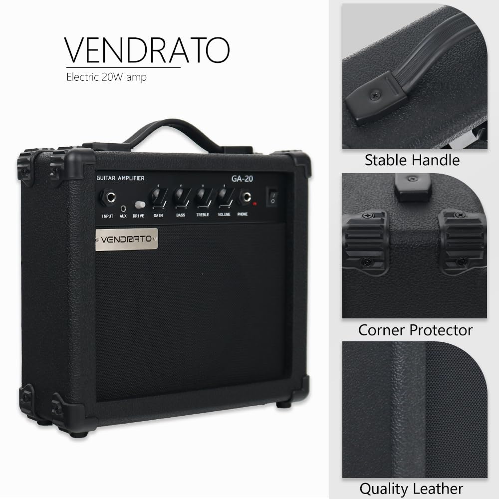 Black 20w Portable Electric Guitar Amplifier K469647