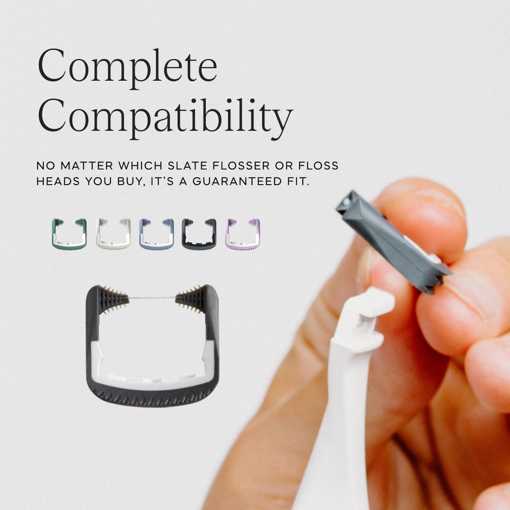 Black and White Reusable Floss Pick 2-Pack W77728