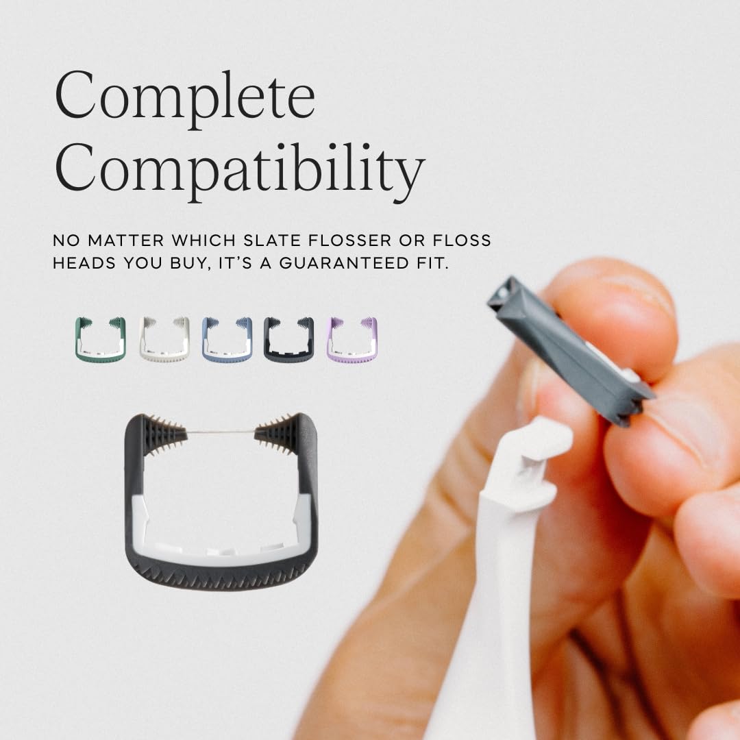 Black and White Reusable Floss Pick 2-Pack W77728