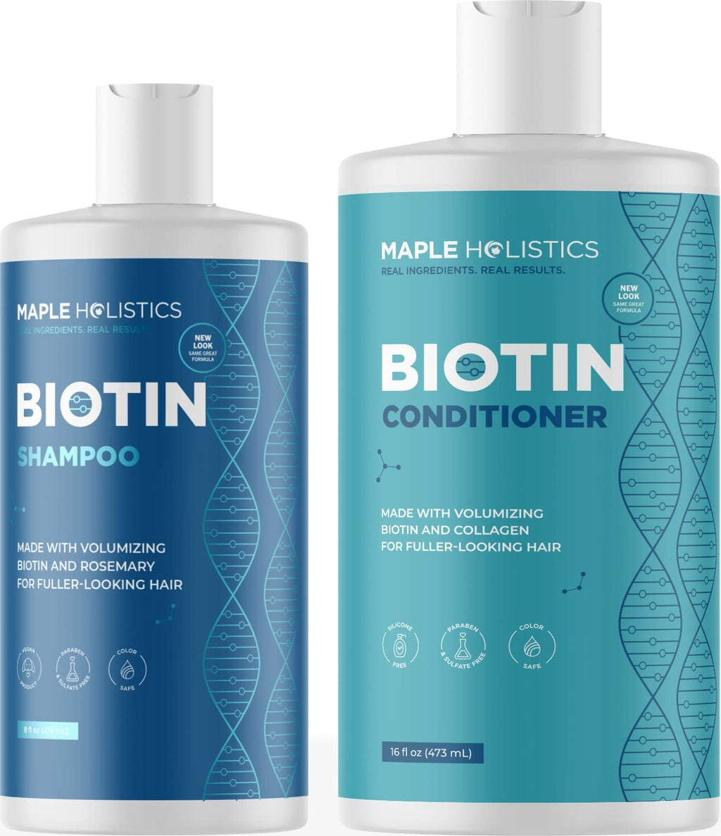 Biotin Shampoo and Conditioner Set Sulfate Paraben Silicone Free Z10667