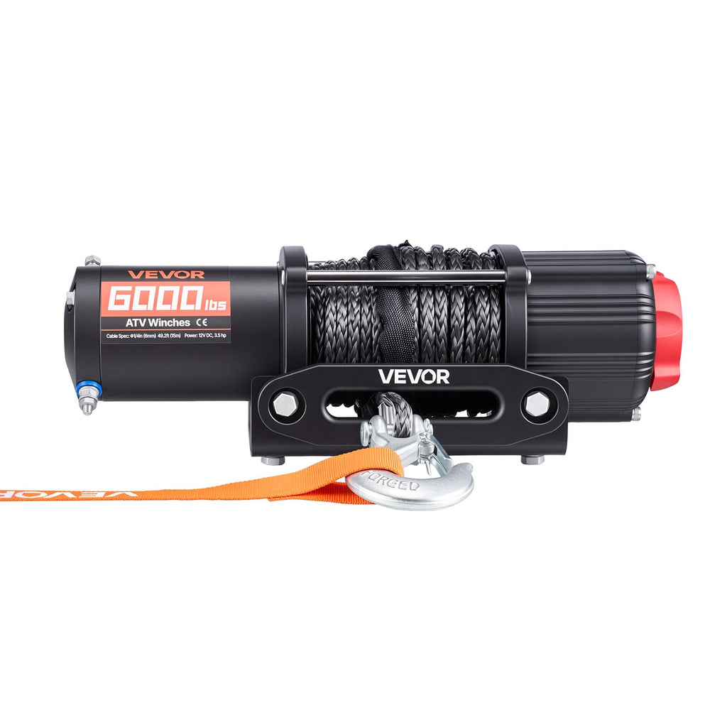 6000 lbs 12V Electric Winch with Synthetic Rope L650457