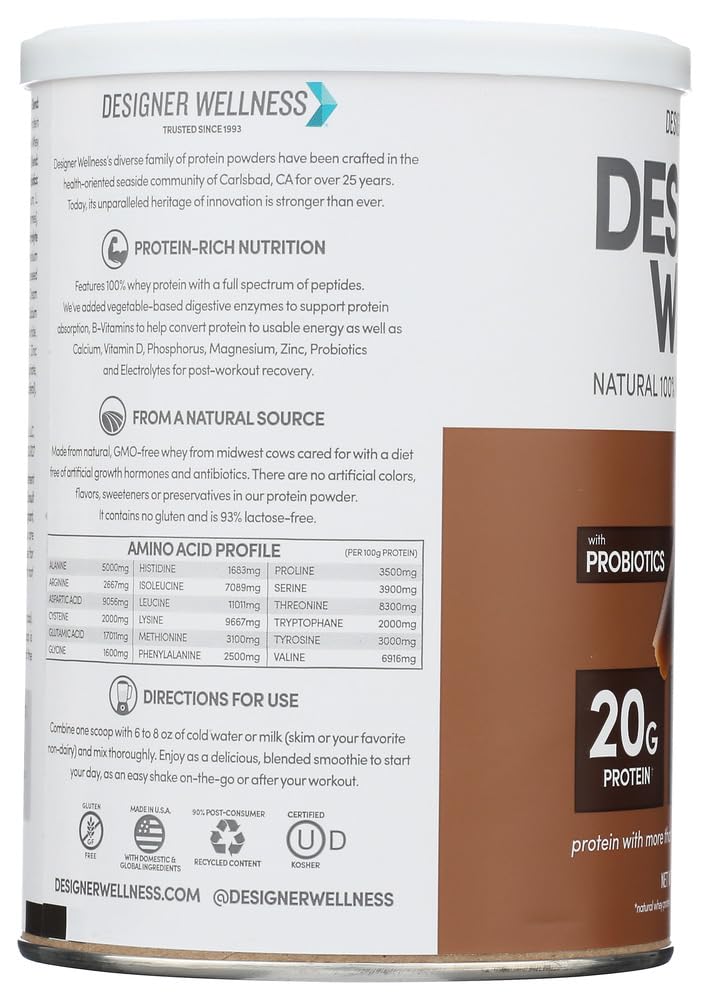 Whey Protein Powder Gourmet Chocolate 12-Ounce Pack of 2 H55629