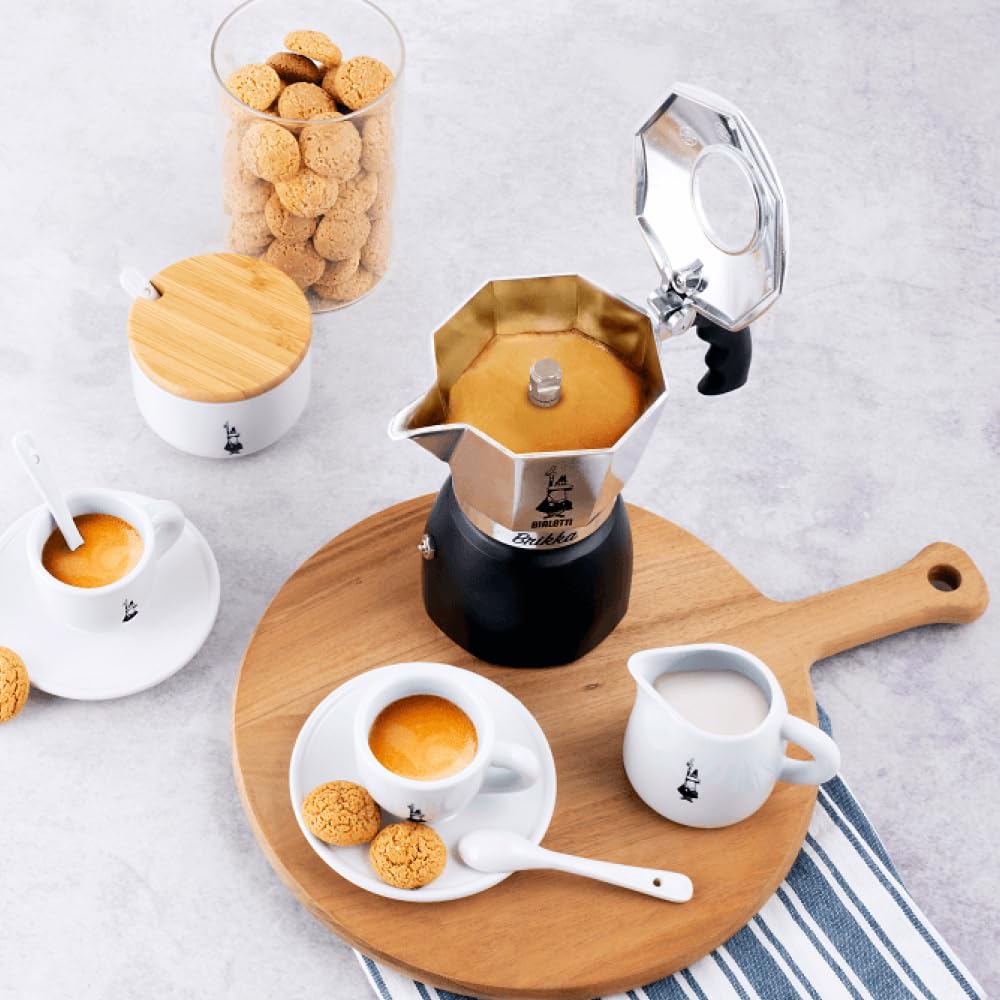 Black 2 Espresso Shots Moka Pot Stovetop Espresso Maker E806549