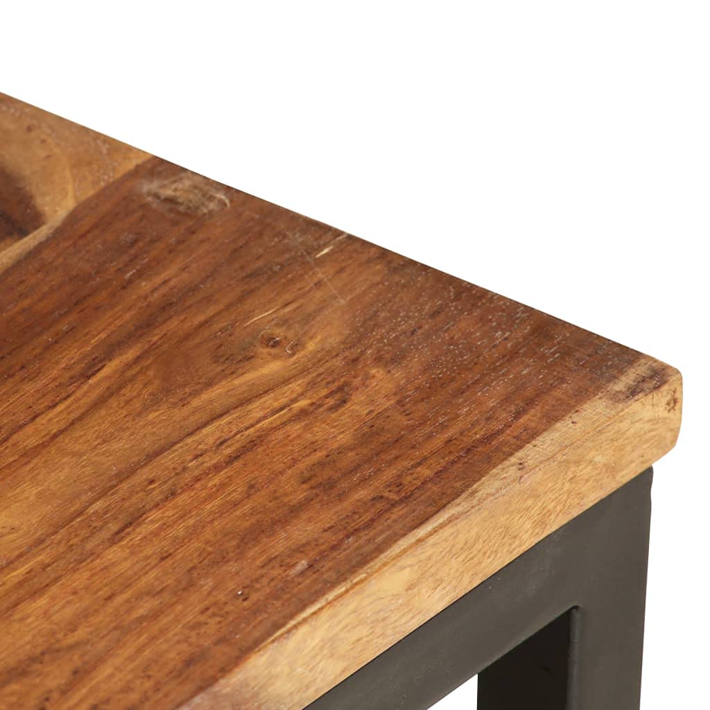Brown Solid Sheesham Wood Nesting Coffee Table Set of 2 K16277