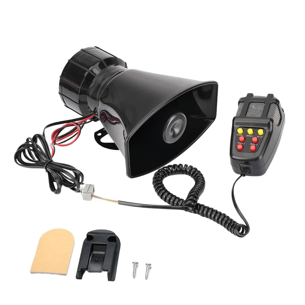 12V 100W 7 Tone Car Siren Horn Speaker with Microphone V282