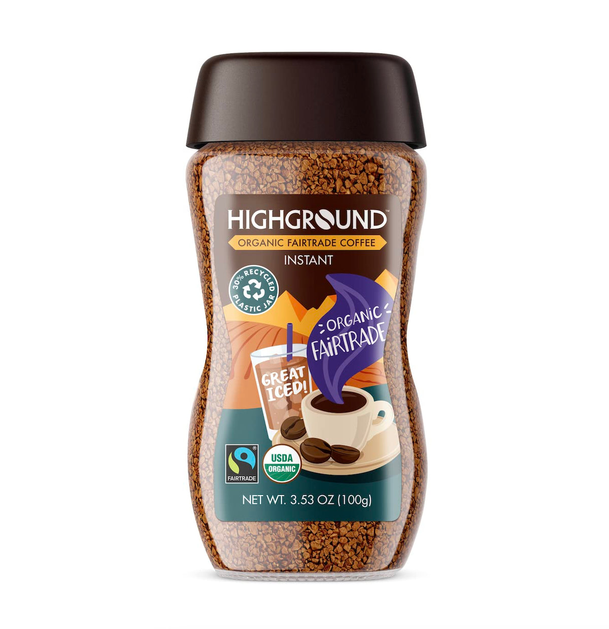 Organic Instant Regular Coffee, 3.53 Oz N168771