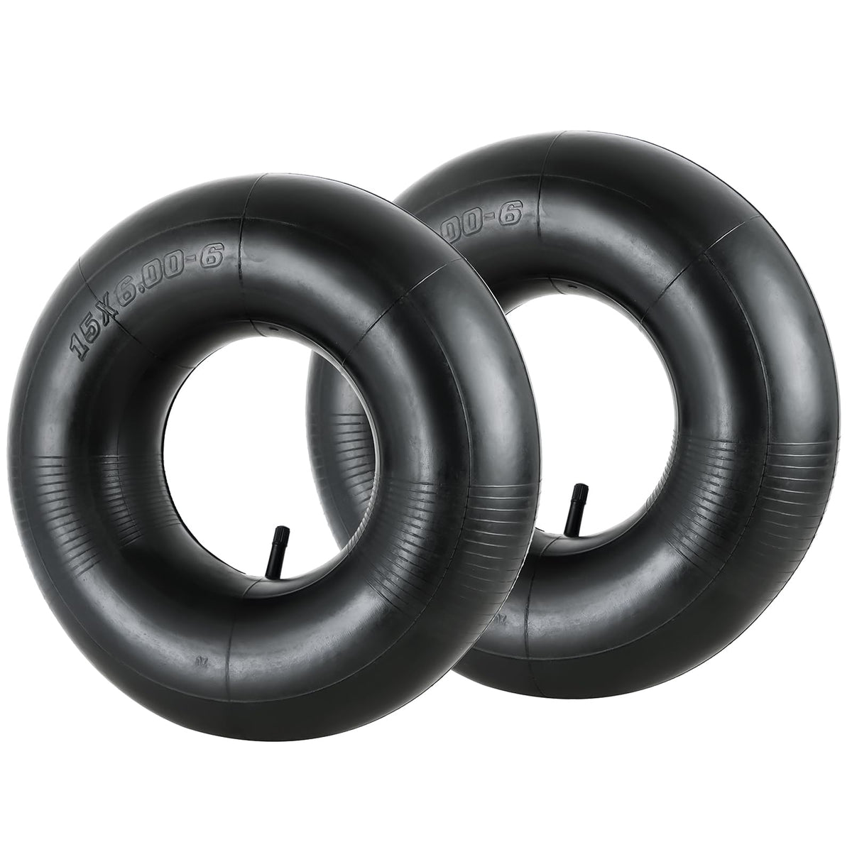 2 Pack 15x6.00-6" Inner Tubes with TR-13 Straight Valve Stem R766