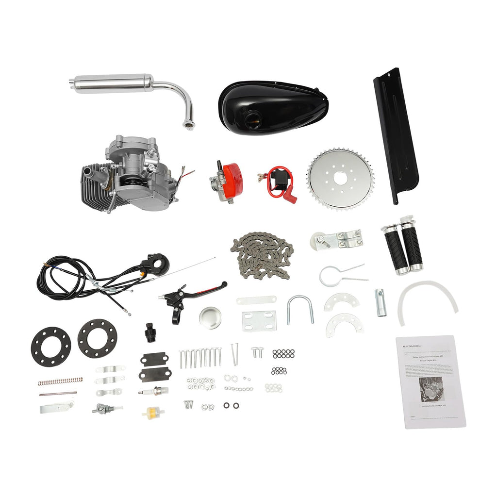 2-Stroke 100cc Gas Bicycle Engine Kit with 44 Tooth Sprocket D4270