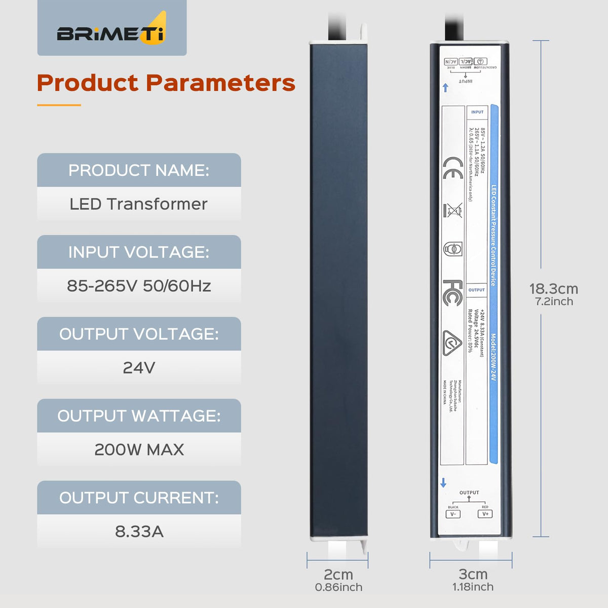 200 Watts 24V Waterproof LED Driver N357694