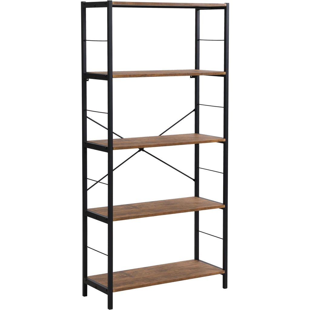 5 Tier Bookshelf with Coffee Shelves F58734
