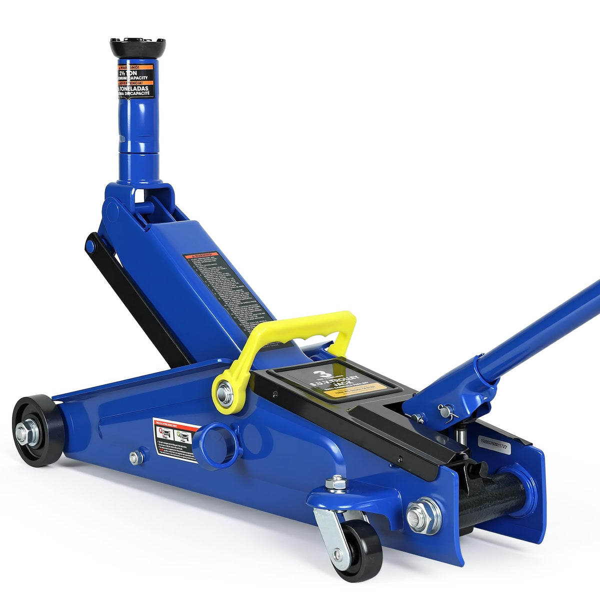 3 Ton Hydraulic Floor Jack, 6000 LBS Capacity, Blue H7155