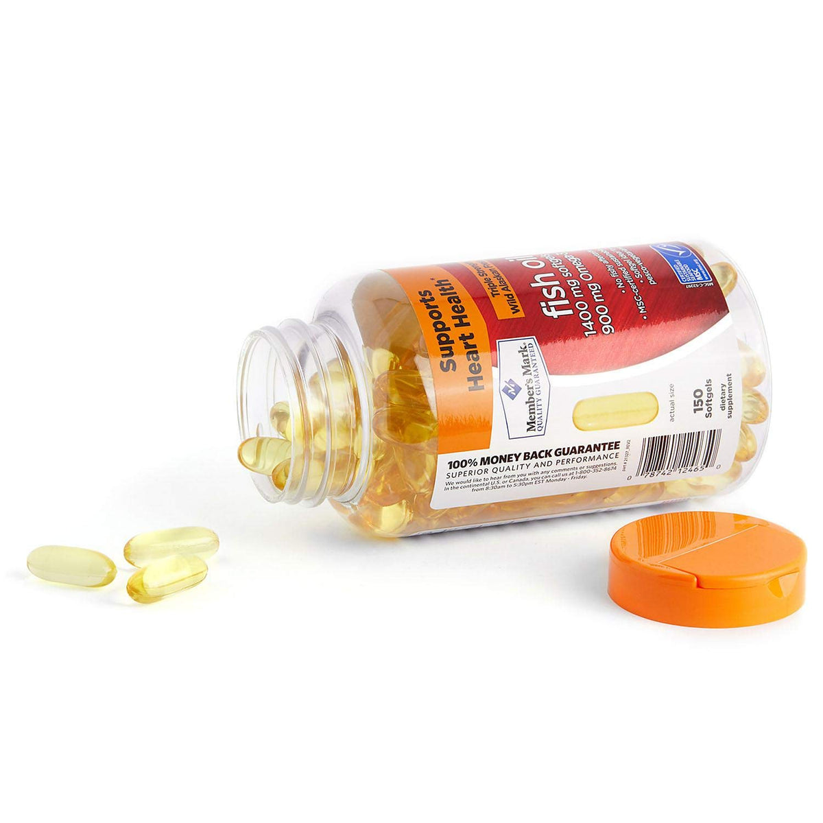 Omega 3 Fish Oil 1400 mg 150 Softgels J227398