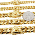 316L Stainless Steel Cuban Link Chain Necklace Bracelet C4182