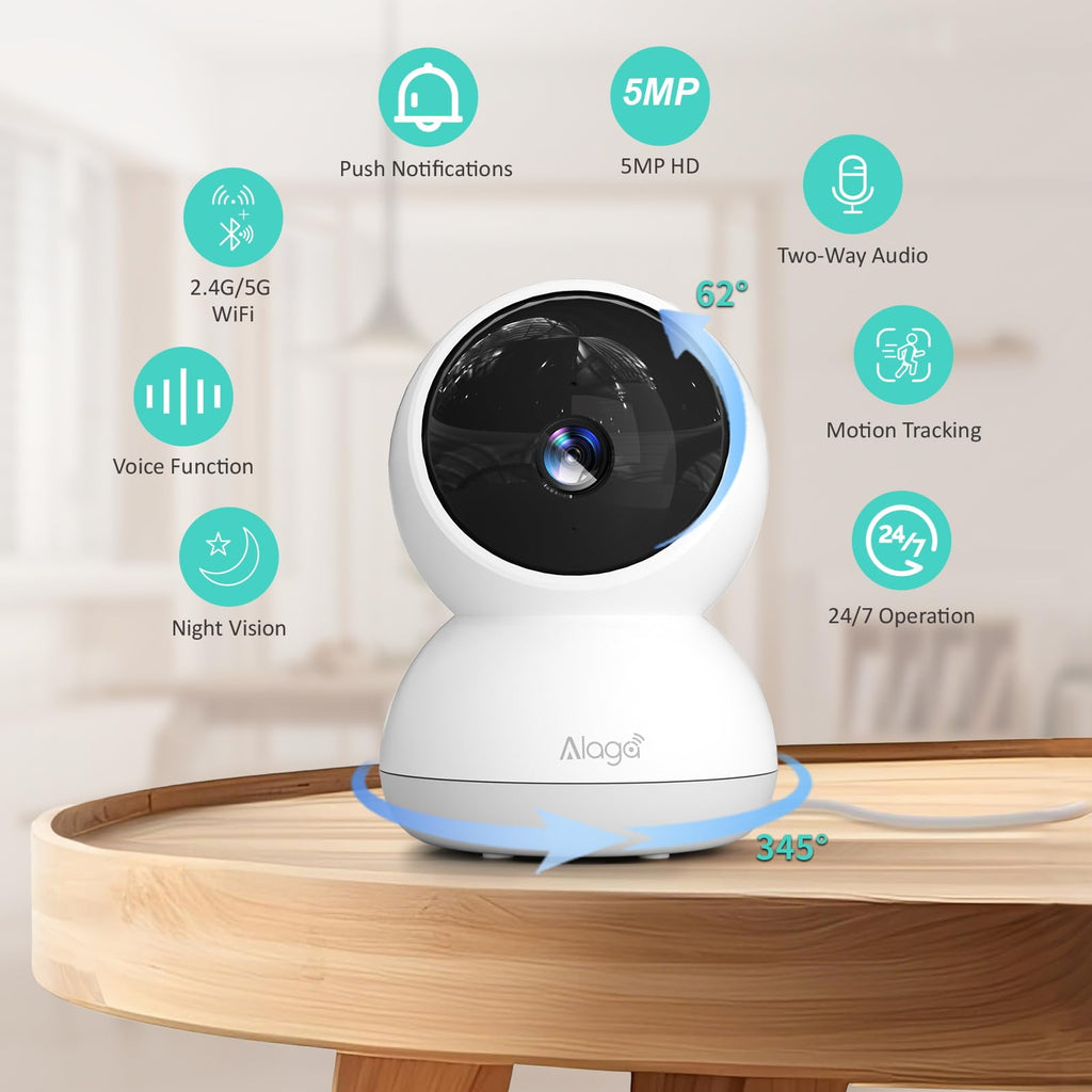 3K HD Indoor Security Camera with Night Vision W655809