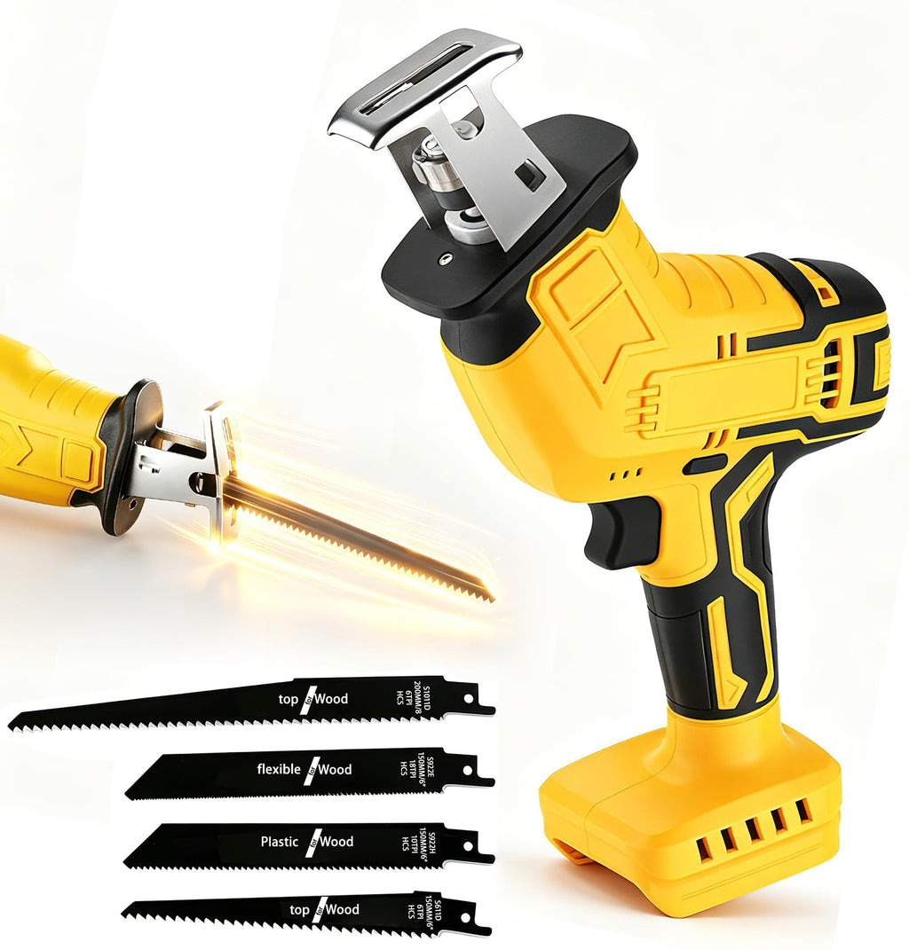 Cordless Reciprocating Saw 400W 3000RPM with 4 Saw Blades N10733