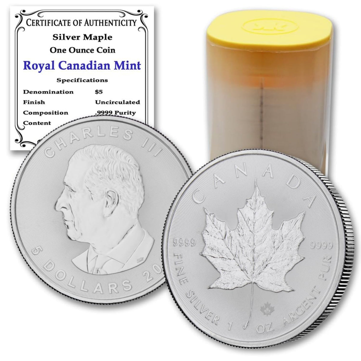 1 oz Canadian Maple Leaf Silver G106