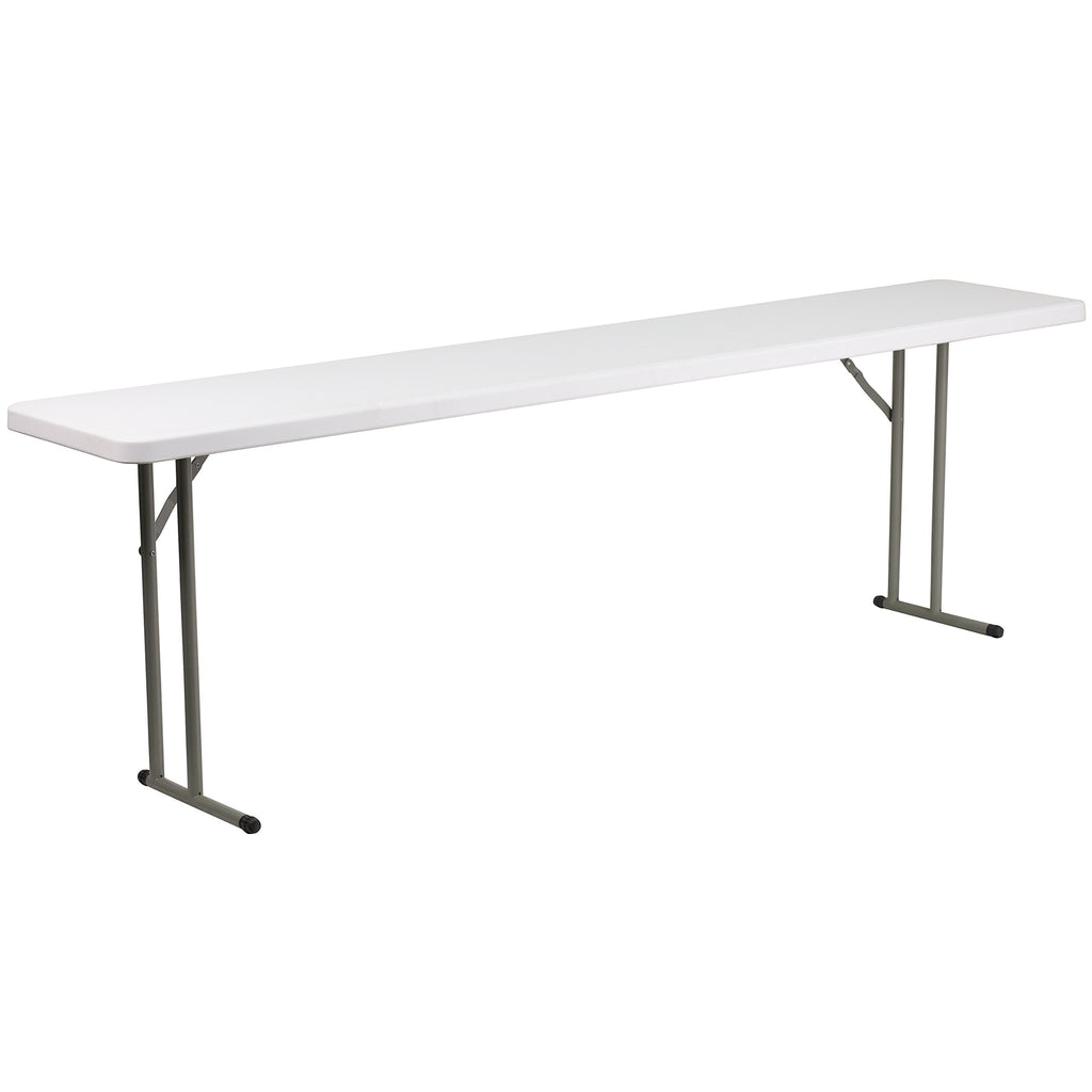8-Foot White Plastic Folding Training Table S631