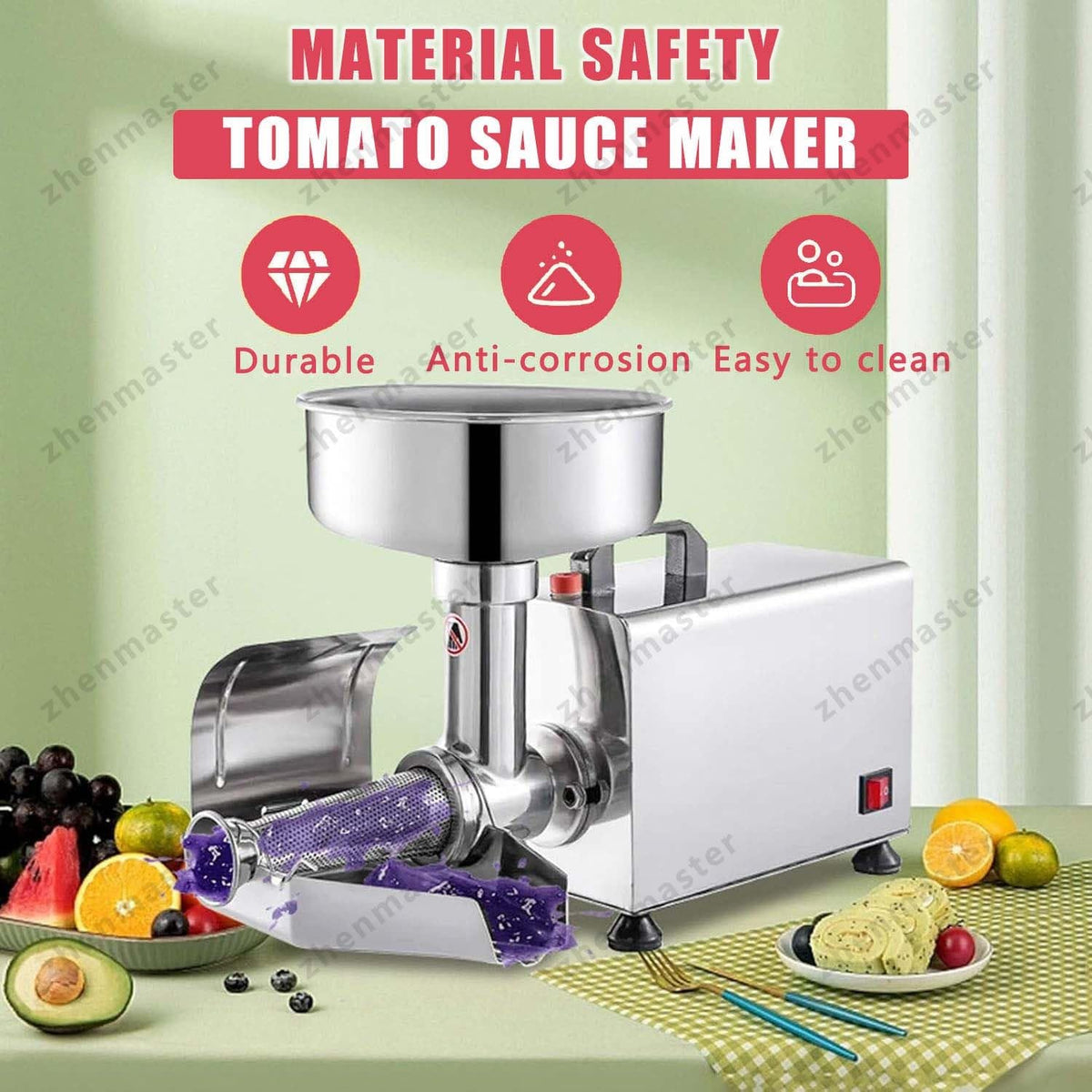 450W Stainless Steel Electric Tomato Strainer G456