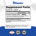 Cinnamon Capsules 4,000 mg Equivalent 180 Capsules Y95442