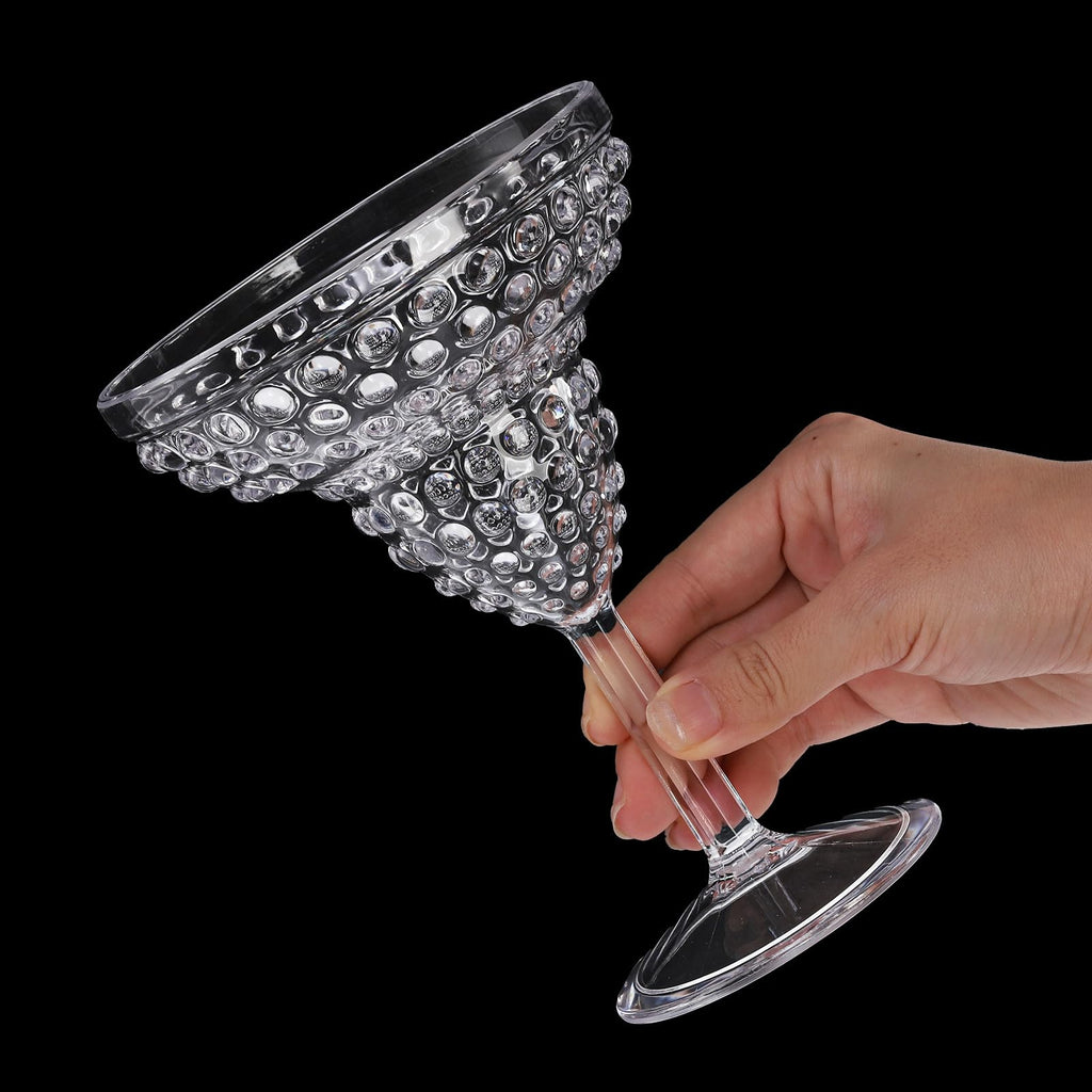 6 Pack 11oz Plastic Stemmed Margarita Glasses V271893