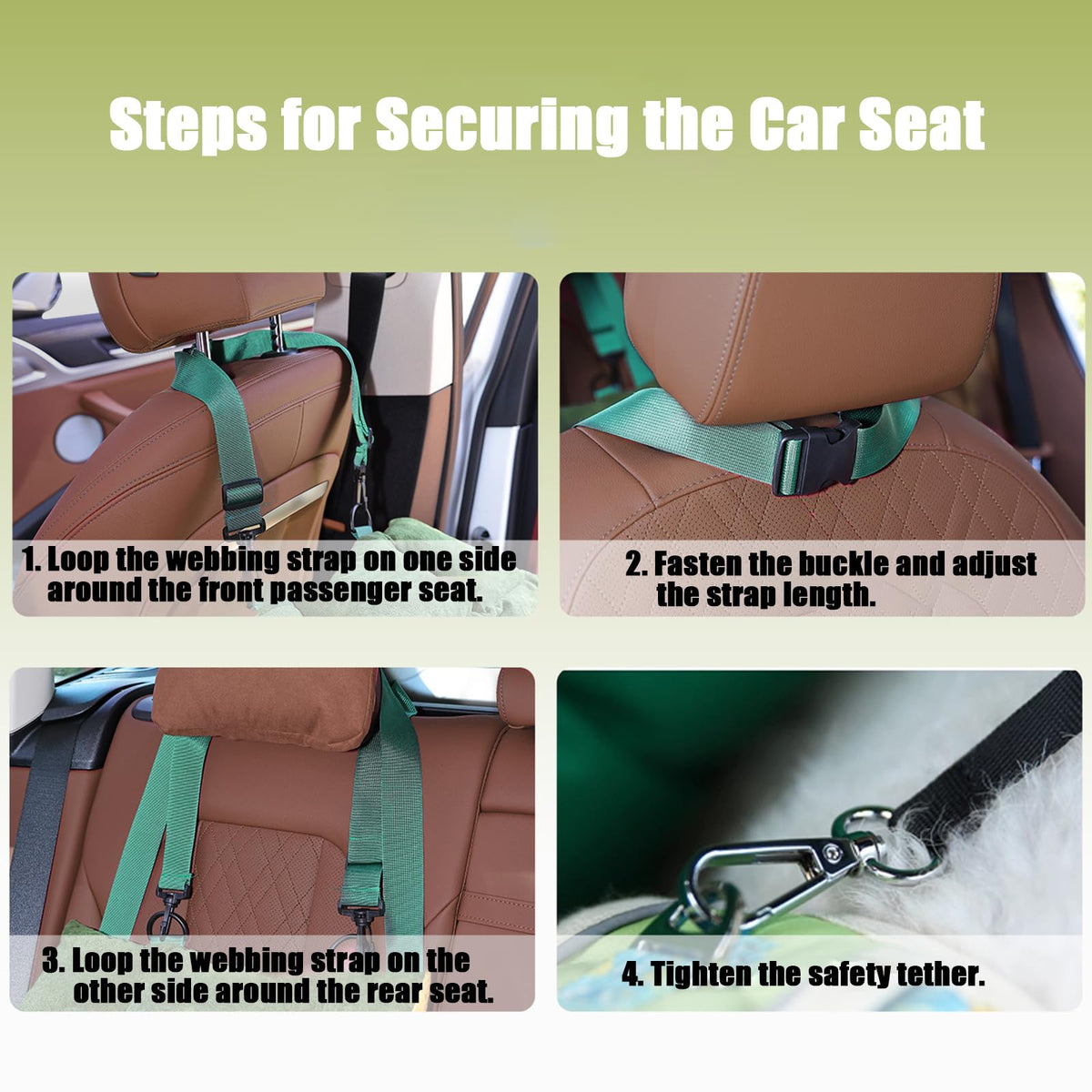 2-in-1 Dog Car Seat for Small Dogs J336