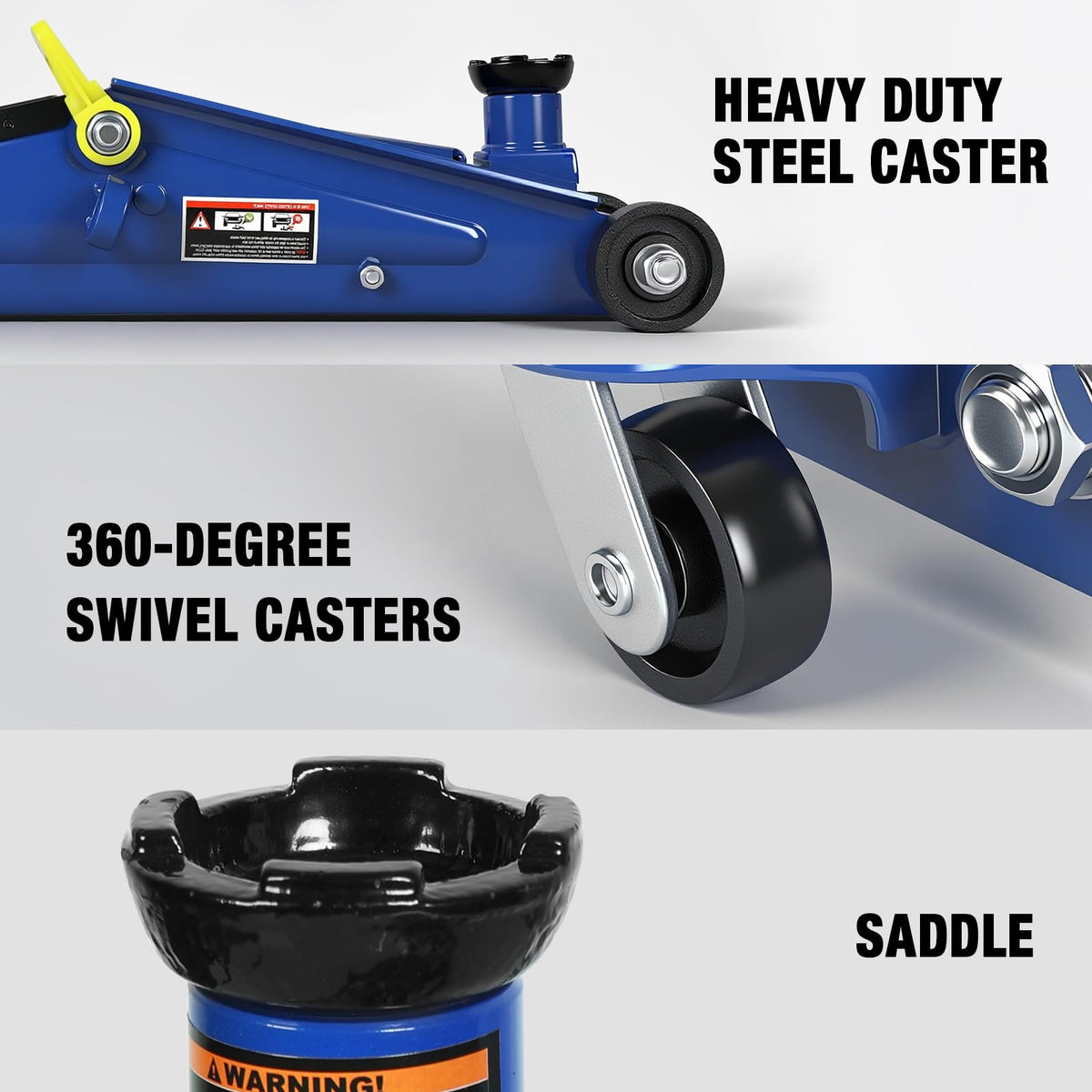 3 Ton Hydraulic Floor Jack, 6000 LBS Capacity, Blue H7155