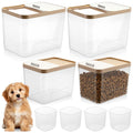 4 Pcs Clear Dog Food Storage Containers L789