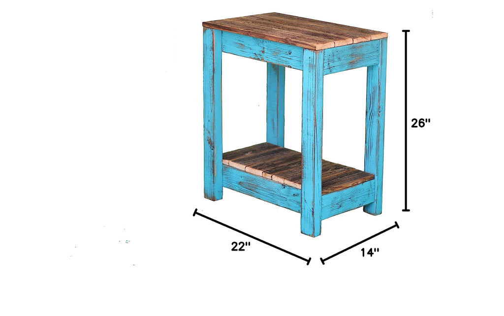 Turquoise Combo End Table C808