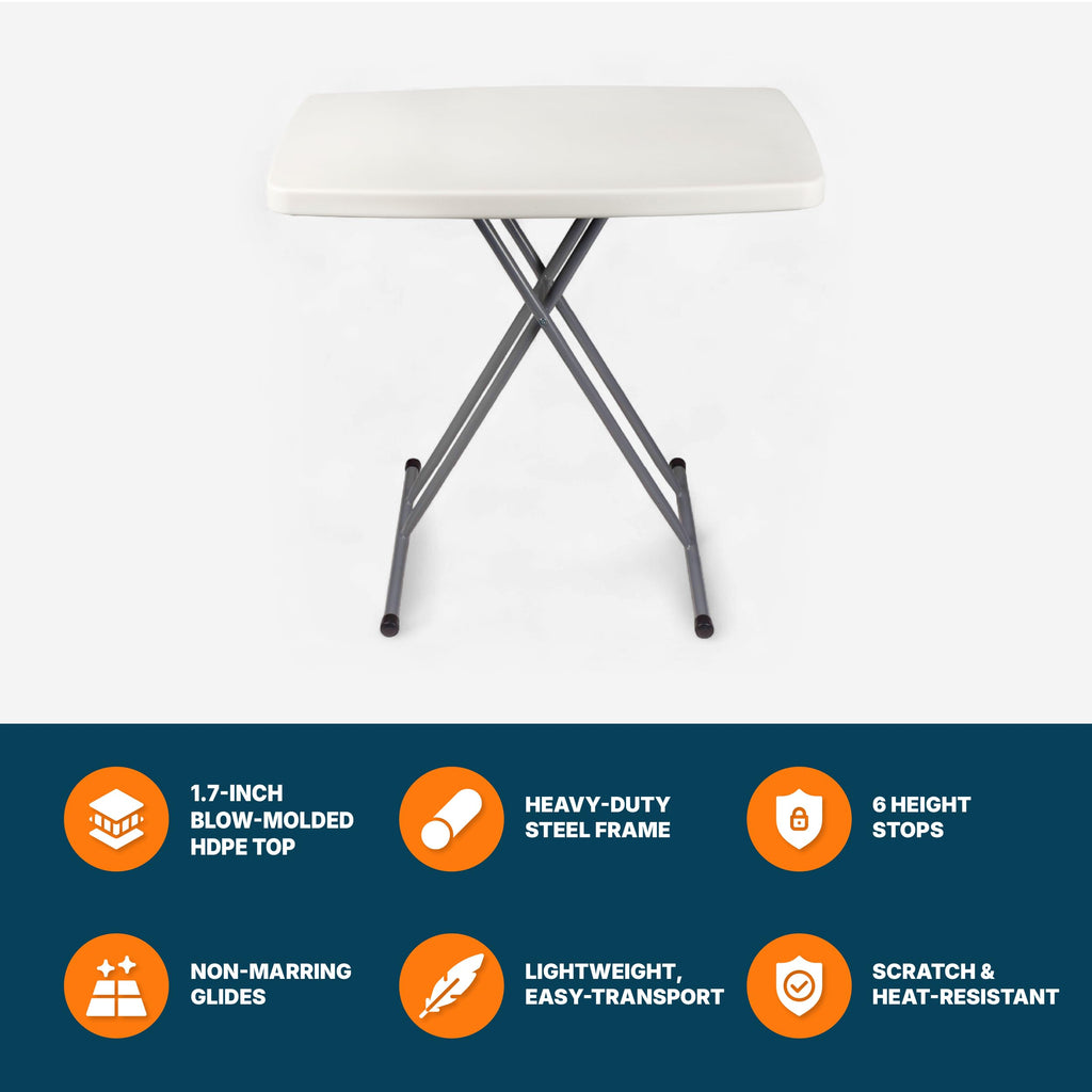 Folding Table 30 x 20 in 6 Positions Z57534