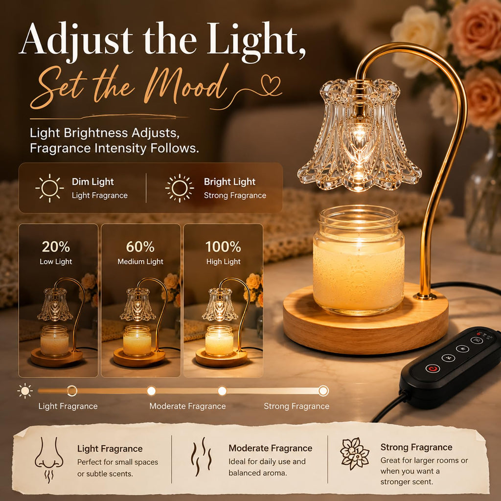 Candle Warmer Lamp with Timer Dimmable A88323